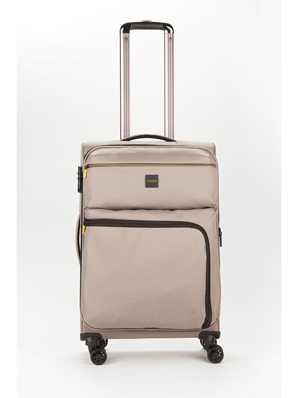 Bej Unisex Mavi Hafif Ultra Light Lüx Kumaş Orta Boy Valiz