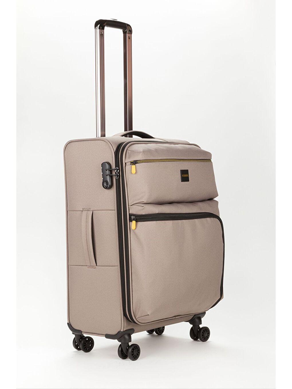 Bej Unisex Mavi Hafif Ultra Light Lüx Kumaş Orta Boy Valiz-1