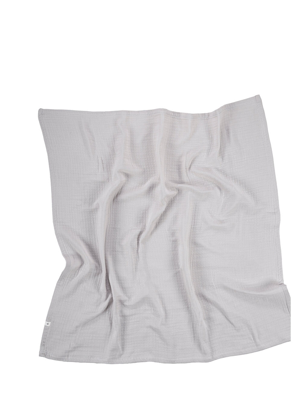 Joy of Colors Organik Pamuk 4 Katlı Müslin Yatak Örtüsü Gri 100x100-1