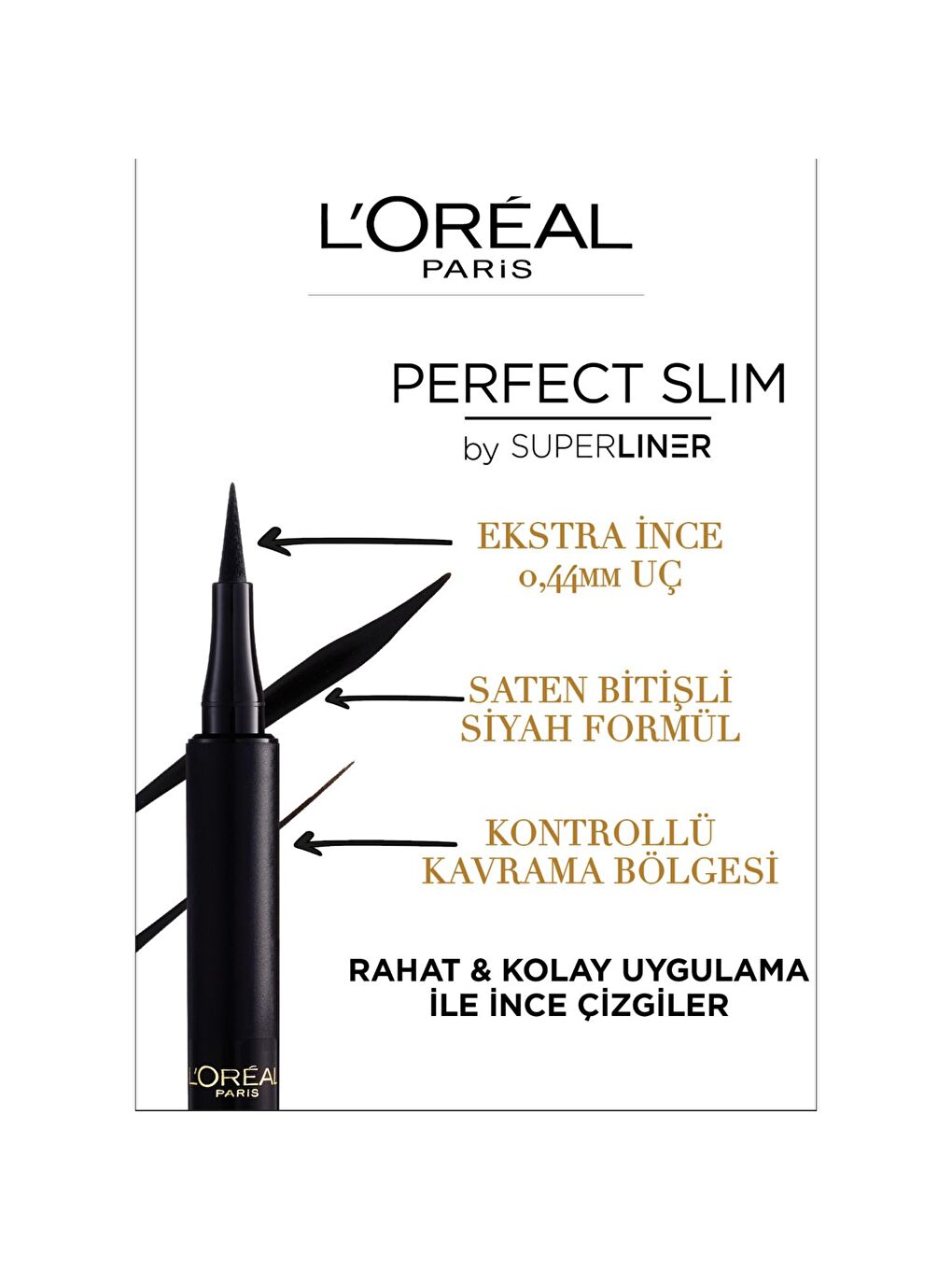 L'Oreal Paris Siyah Perfect Slim by Superliner Siyah Eyeliner - 5