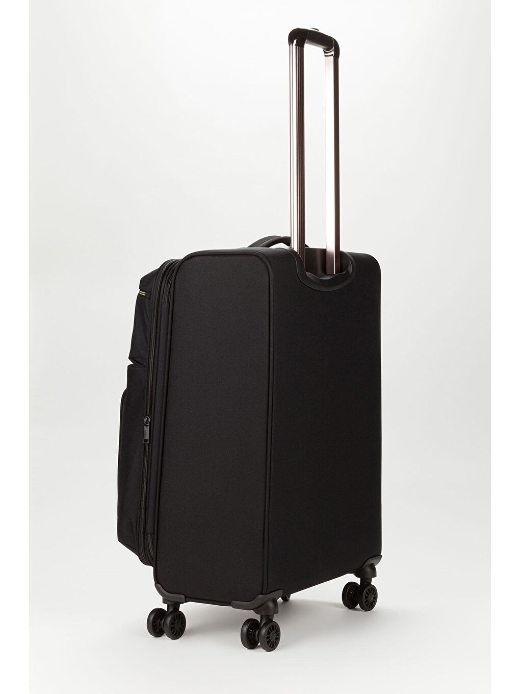 Siyah Unisex Mavi Hafif Ultra Light Lüx Kumaş Orta Boy Valiz-2