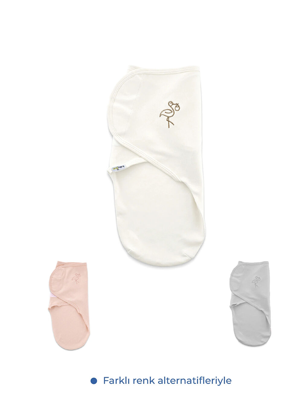 İnterlok Pamuklu Bebek Kundak Ekru-5