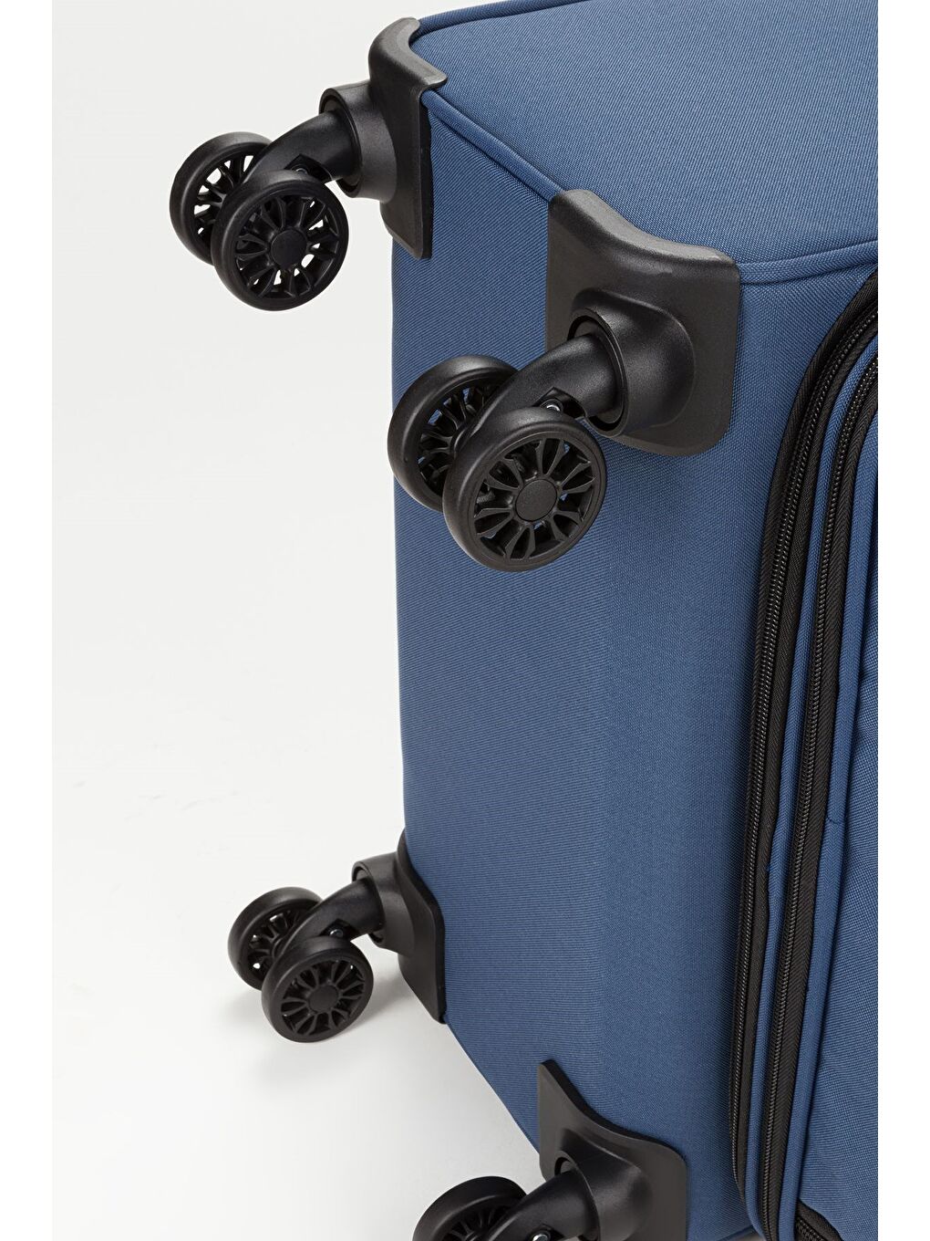 Mavi Unisex Vizon Hafif Ultra Light Lüx Kumaş Büyük Boy Valiz-4