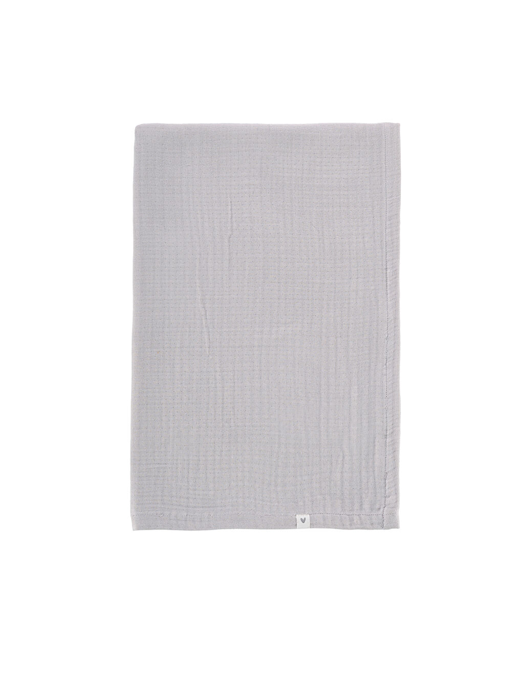 Joy of Colors Organik Pamuk 4 Katlı Müslin Yatak Örtüsü Gri 100x100-4