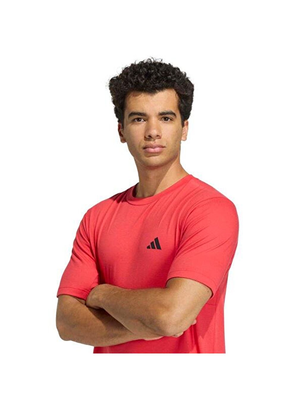 Workout Essentials Feelready Erkek Kırmızı Yuvarlak Yaka Tişört-1