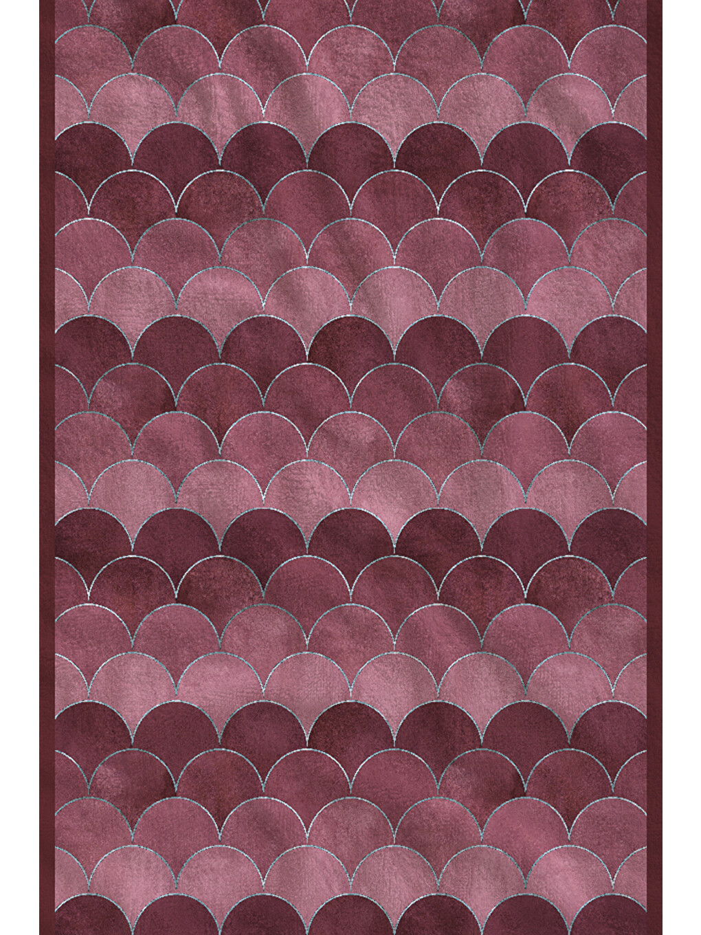 Mor Denizkızı Pulu Desenli 70x150 Cm Dijital Baskılı Plaj Ve Banyo Havlusu-1