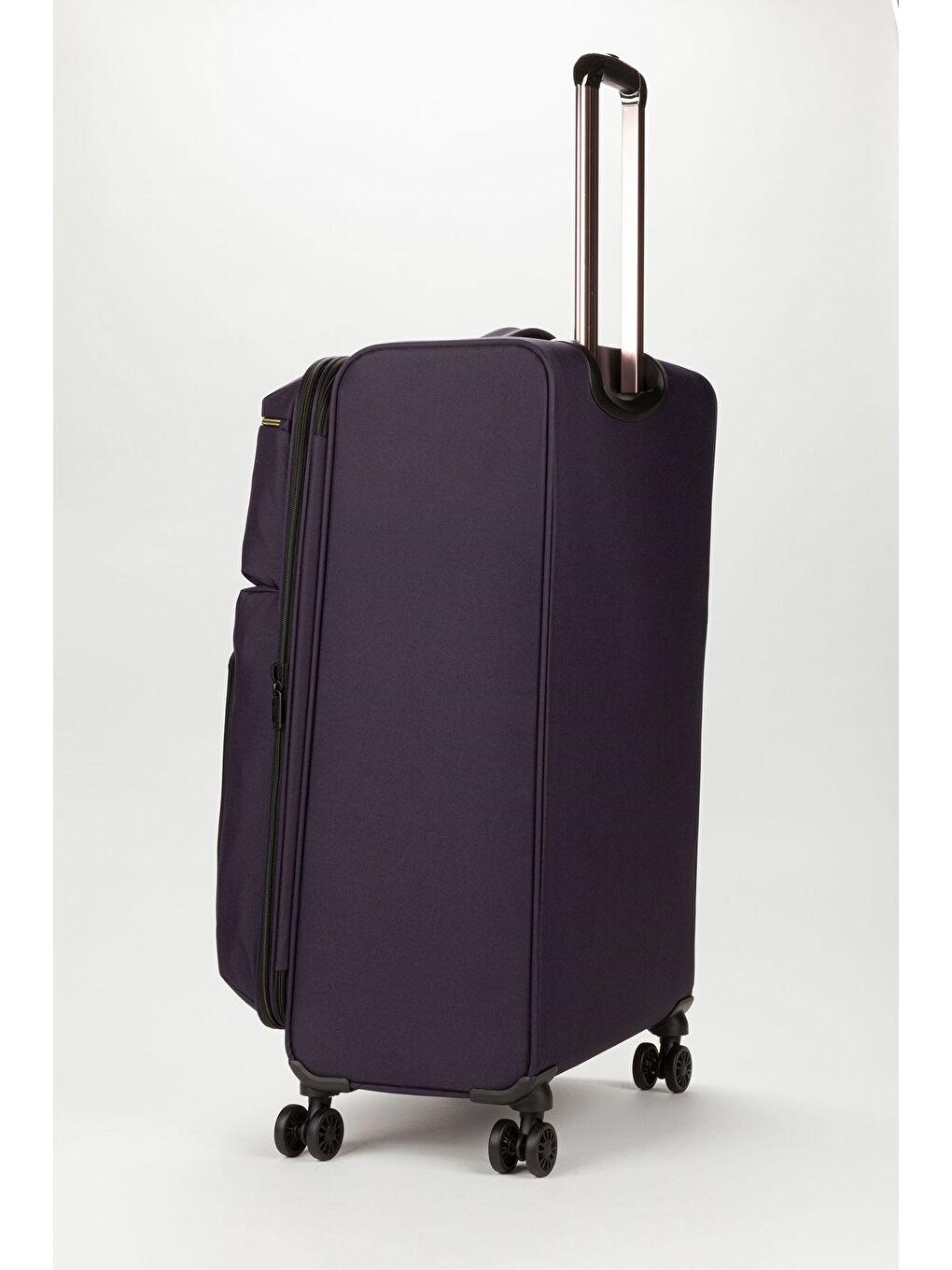 Antrasit Unisex Vizon Hafif Ultra Light Lüx Kumaş Büyük Boy Valiz-2