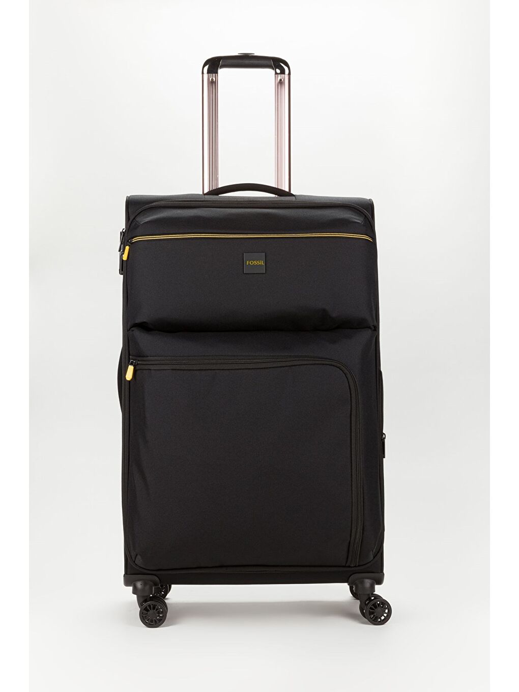 Siyah Unisex Vizon Hafif Ultra Light Lüx Kumaş Büyük Boy Valiz