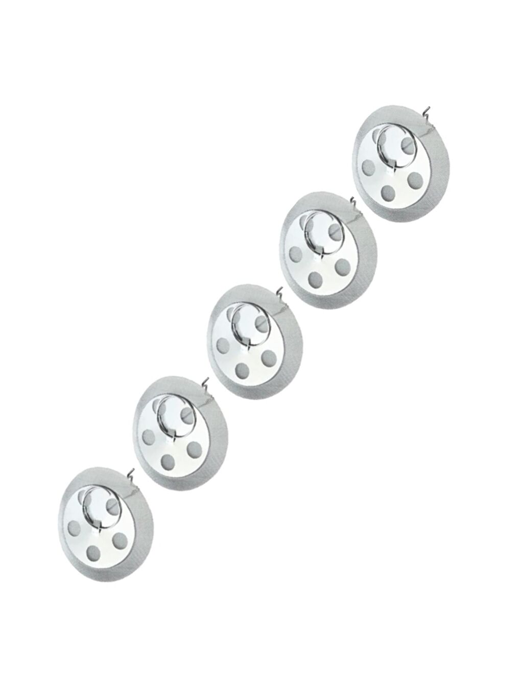 Gri Demlikiçi Çelik Çay Süzgeçi (G-139) 5 Adet