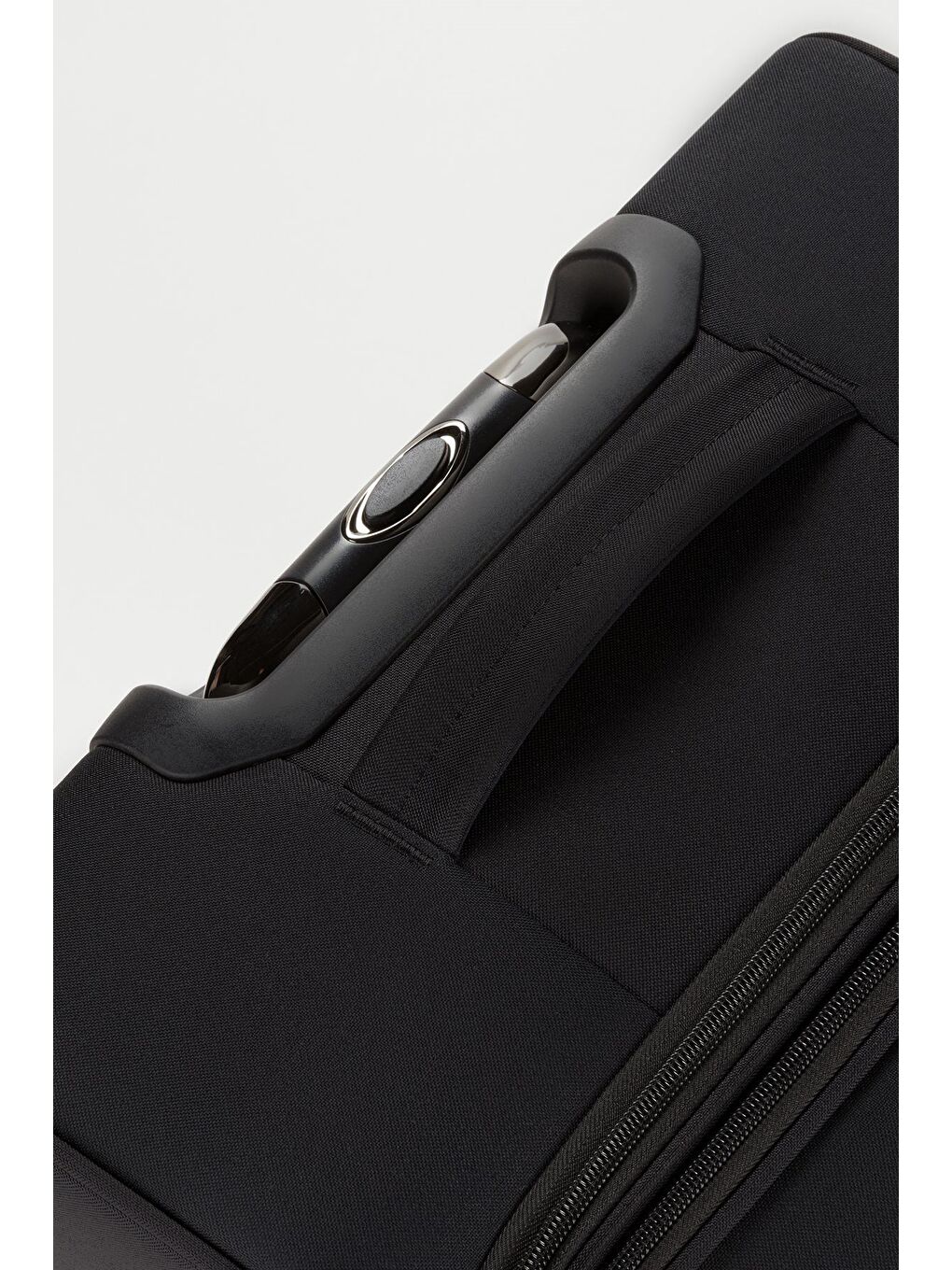 Siyah Unisex Vizon Hafif Ultra Light Lüx Kumaş Büyük Boy Valiz-5