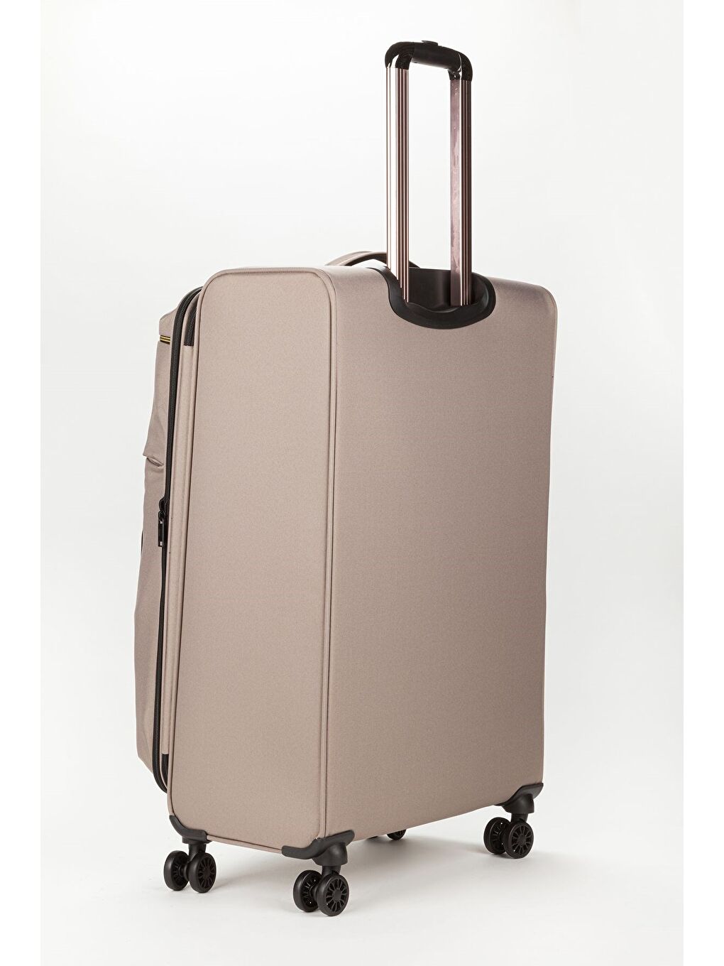 Bej Unisex Vizon Hafif Ultra Light Lüx Kumaş Büyük Boy Valiz-2