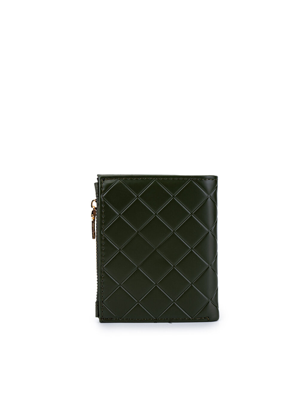 Yeşil Suni Deri Kadın Cüzdan Haki MN102-3