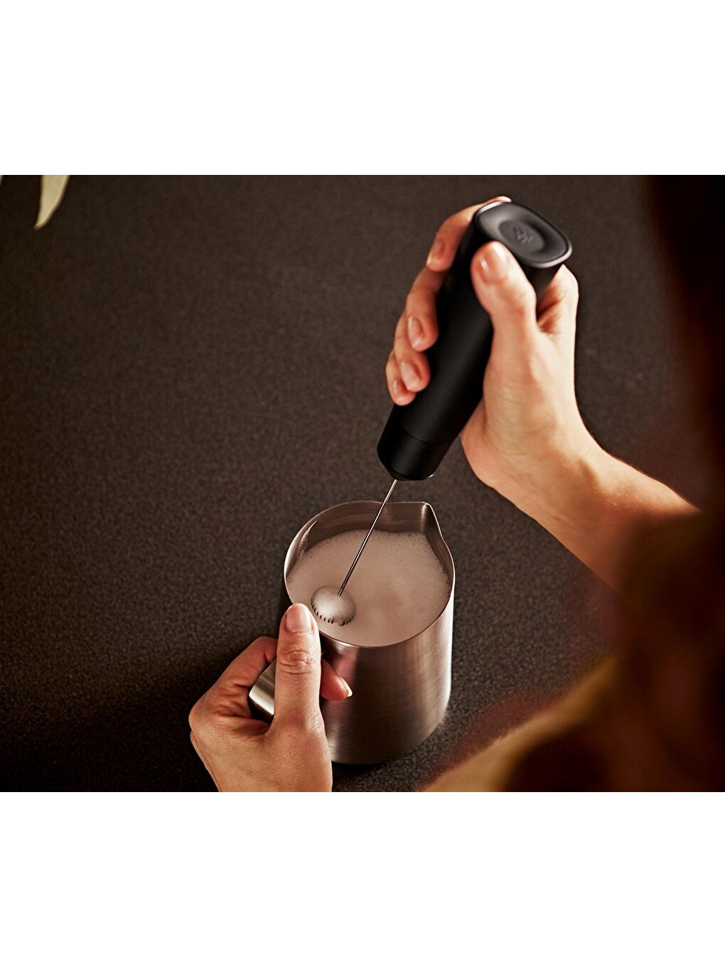 Şarjlı Süt Köpürtücü, Siyah