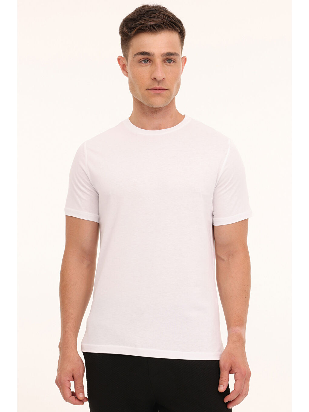 Kinetix Beyaz MB SN220 T SHIRT 4PR Beyaz Erkek Kısa Kol T-Shirt