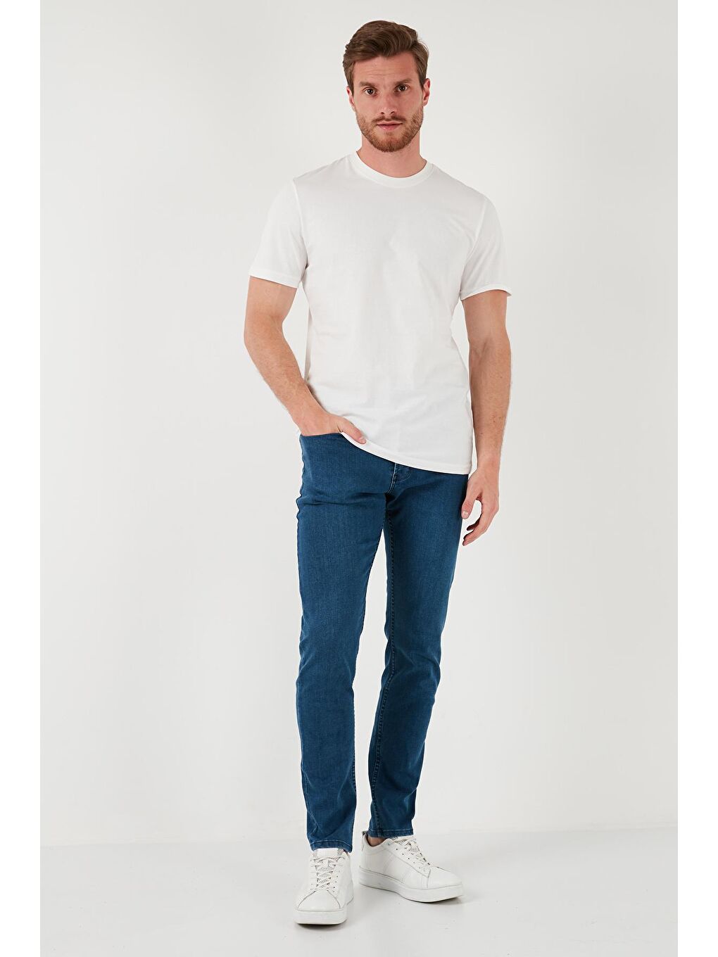 Buratti Mavi Yüksek Bel Slim Fit Jeans 6440305 - 1