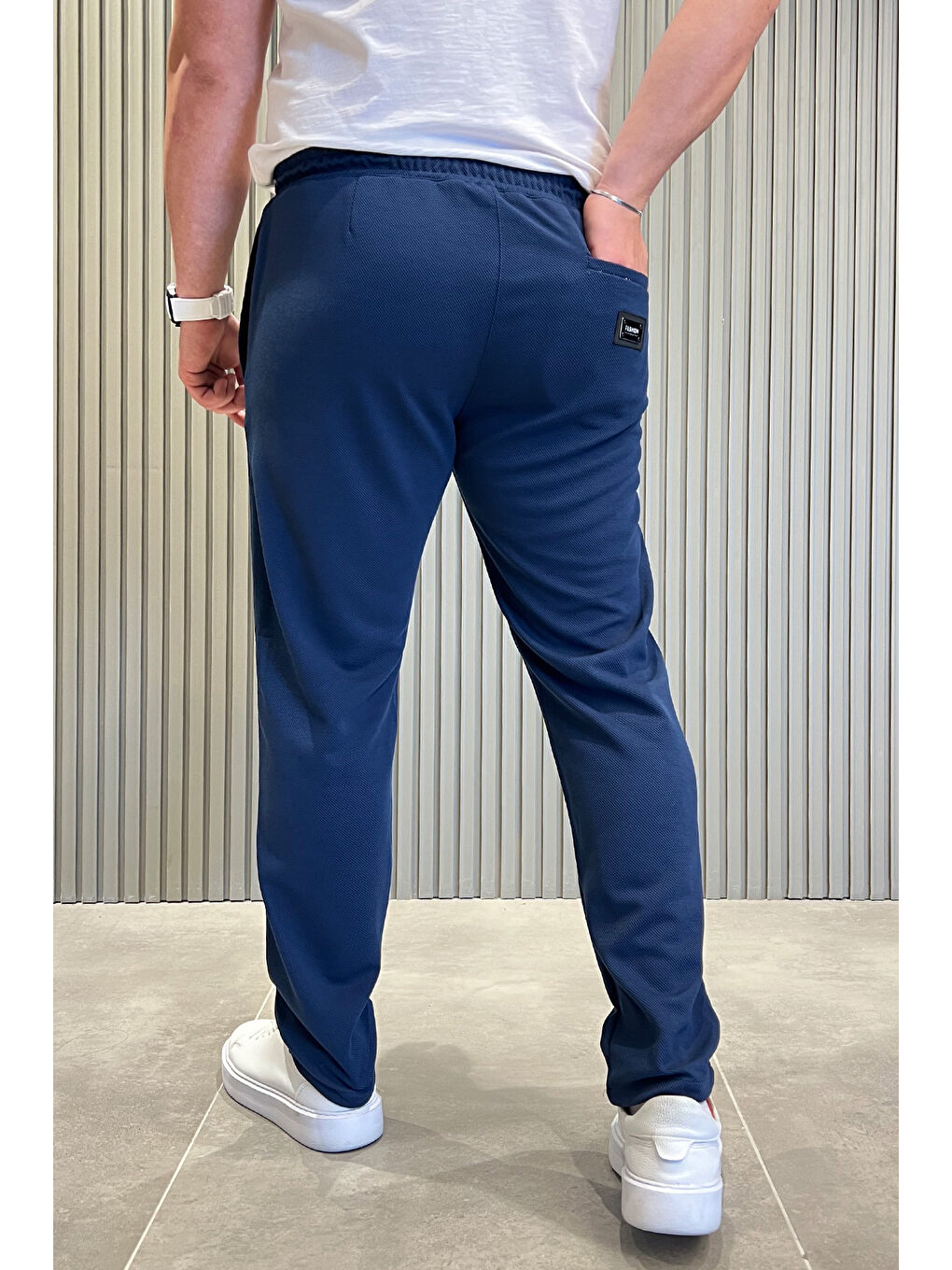 Mishar İtalia Lacivert Bel Lastikli Erkek Jogger Pantolon - 2