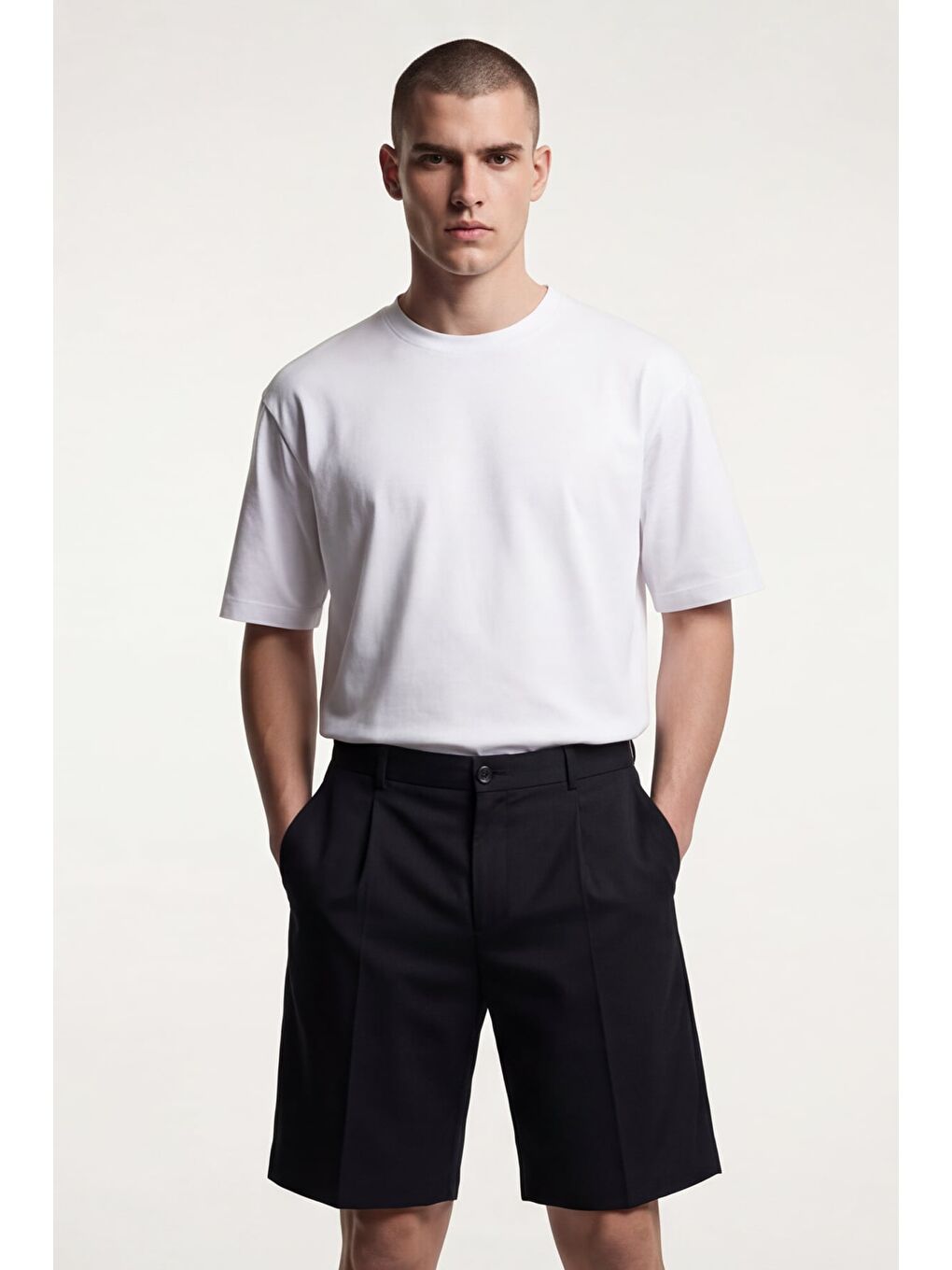 Siyah Alonzo - Erkek Şort-3