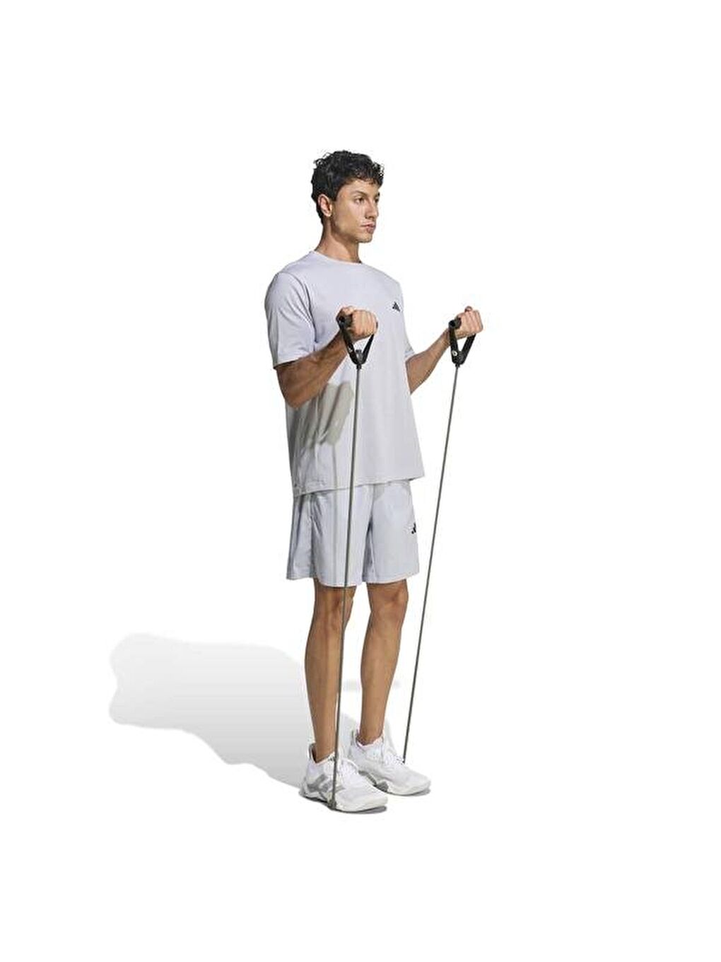 Workout Essentials Feelready Erkek Gri Yuvarlak Yaka Tişört-3