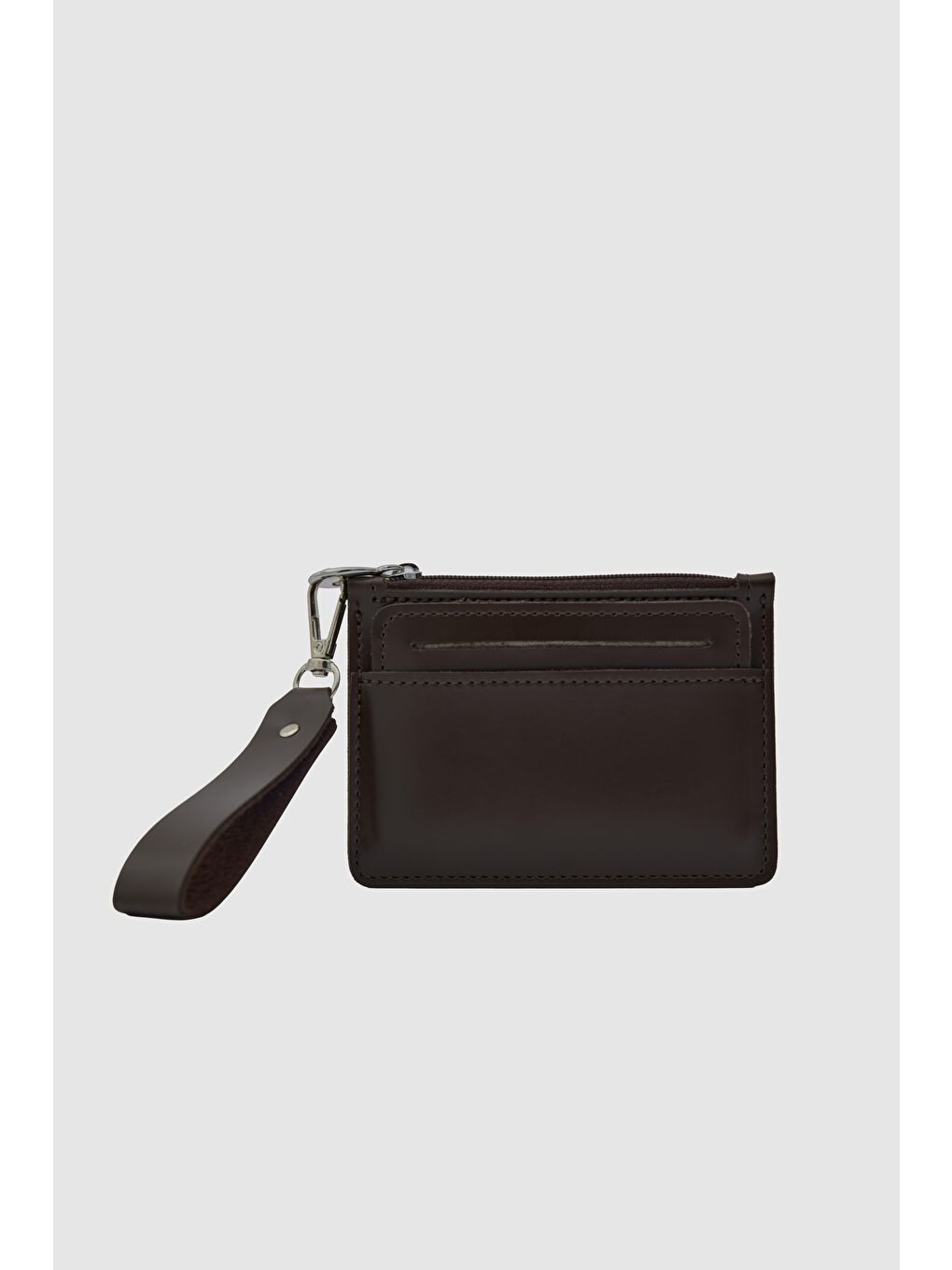 Kahverengi Raye Kartlık Detaylı Cüzdan Kahve-1