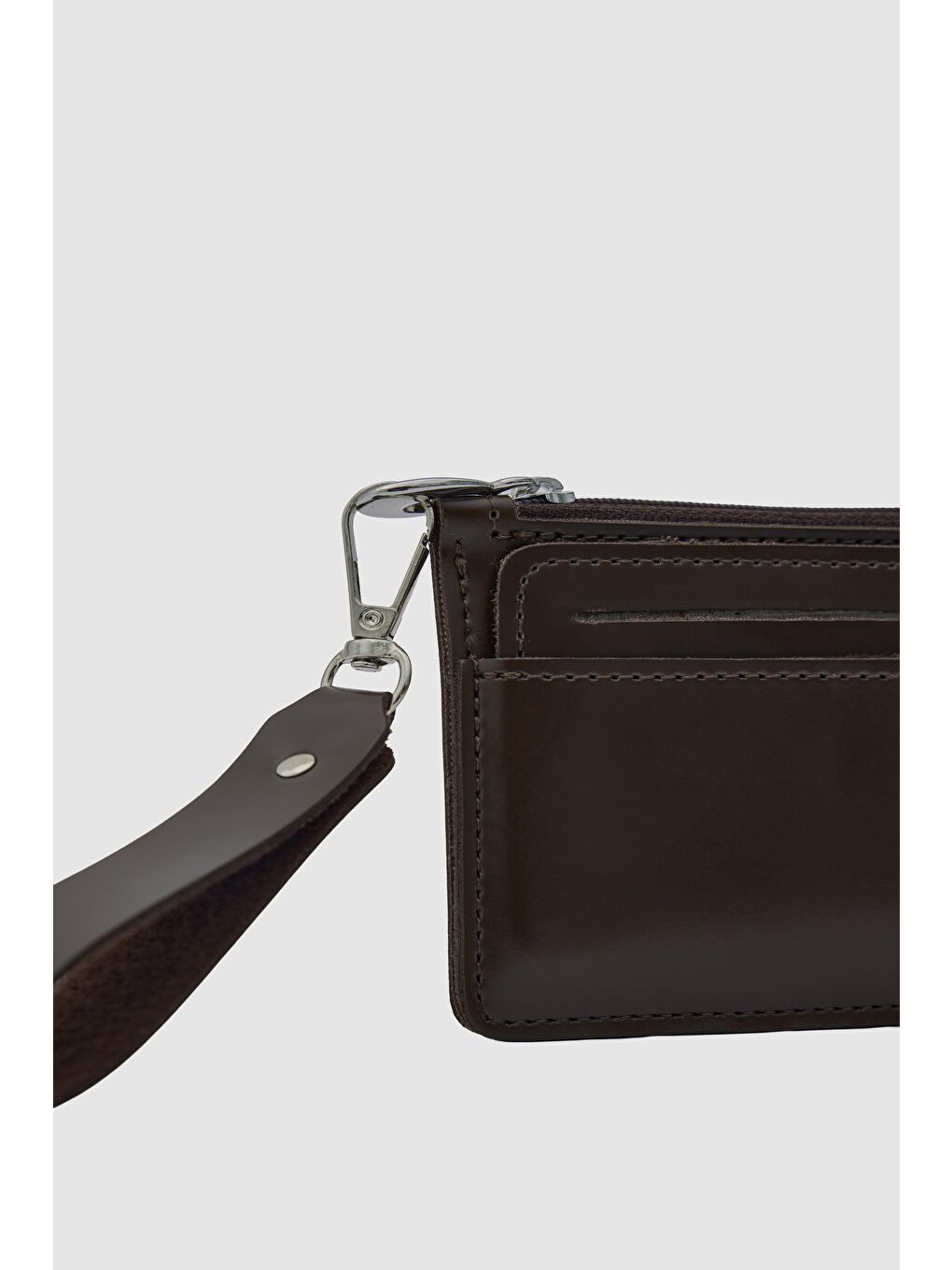 Kahverengi Raye Kartlık Detaylı Cüzdan Kahve-5