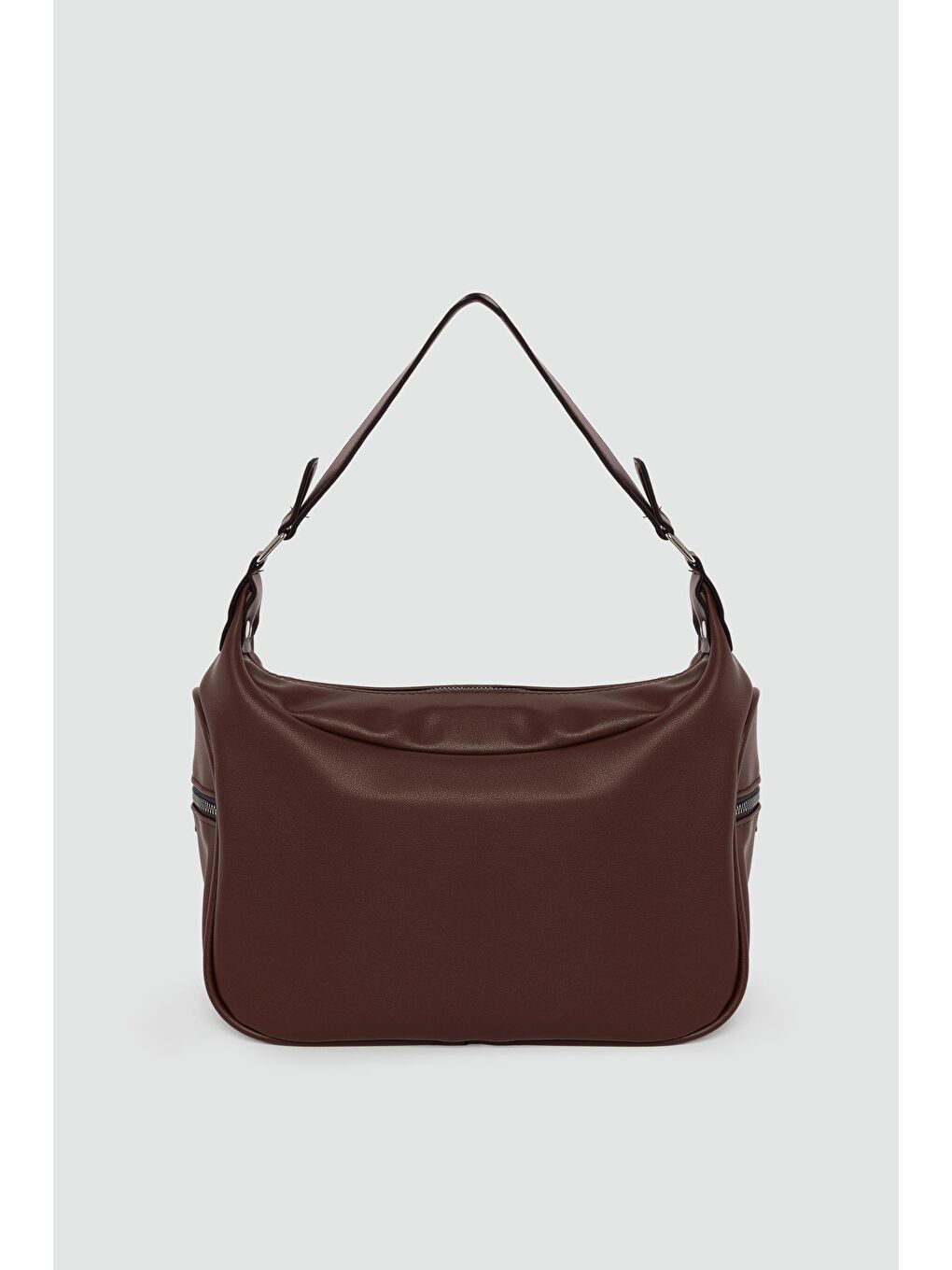 Kahverengi Este Omuz Çantası Fındık Kabuğu