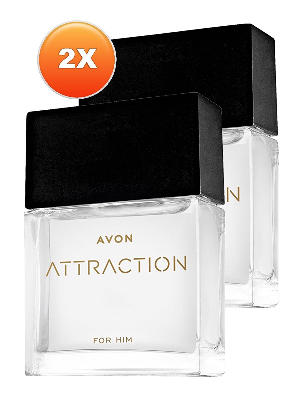 AVON Renksiz Attraction Erkek Parfüm Edt 30 Ml. İkili Set - 1