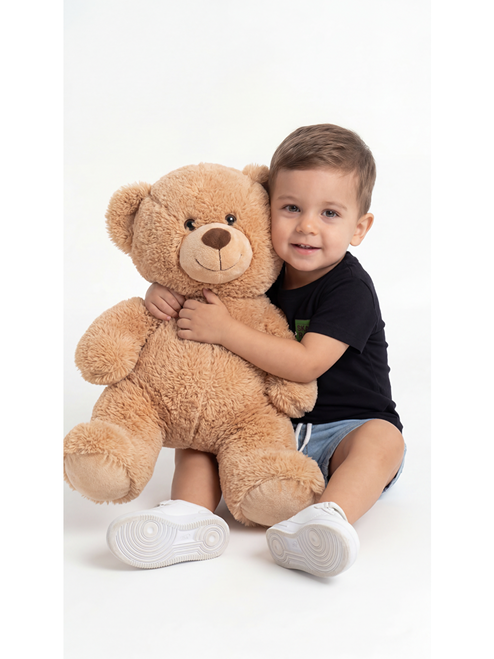 Siyah Skate Ramp Baskılı Erkek Bebek Alt Üst Takım-1