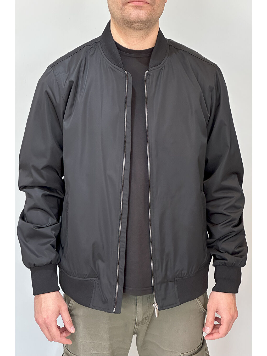 Erkek Kolej Yaka Mevsimlik Ceket Tek Üst REU-9127 Siyah