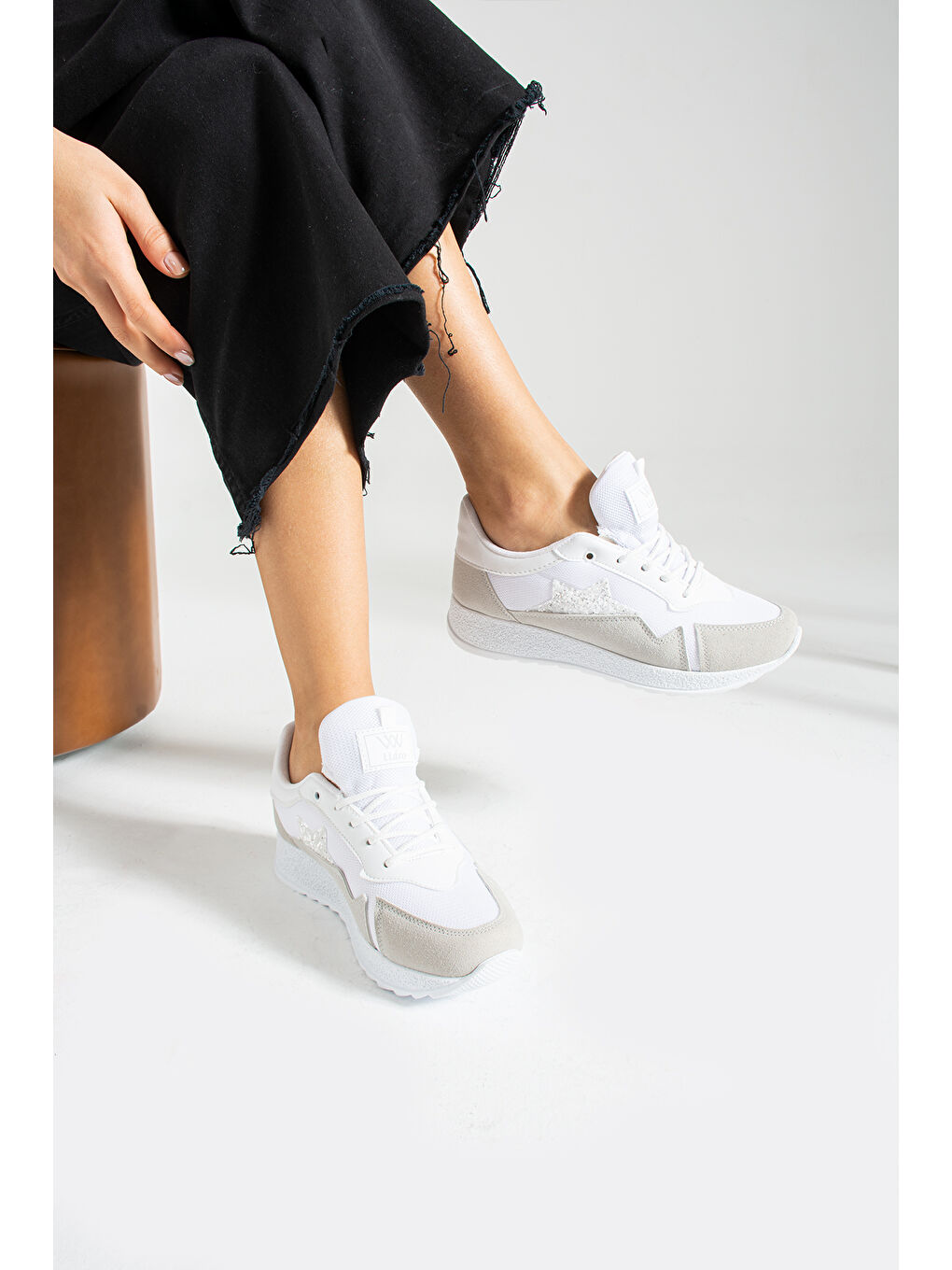 Beyaz KADIN SPOR AYAKKABI-1