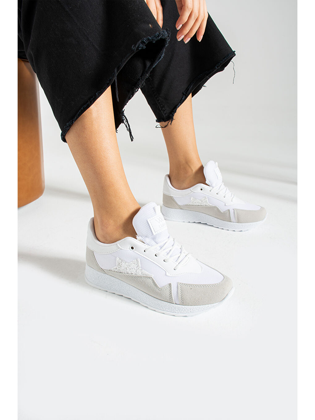 Beyaz KADIN SPOR AYAKKABI-2