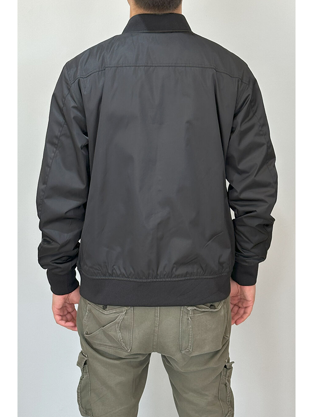 Erkek Kolej Yaka Mevsimlik Ceket Tek Üst REU-9127 Siyah-3