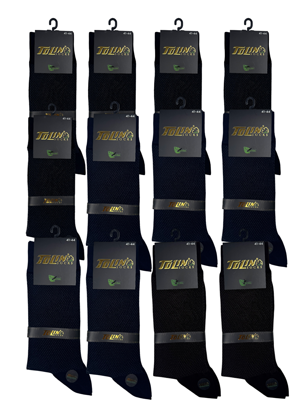 Karışık Erkek 12 li Bambu Kışlık Soket Dikişsiz Çorap Seti 14654-1