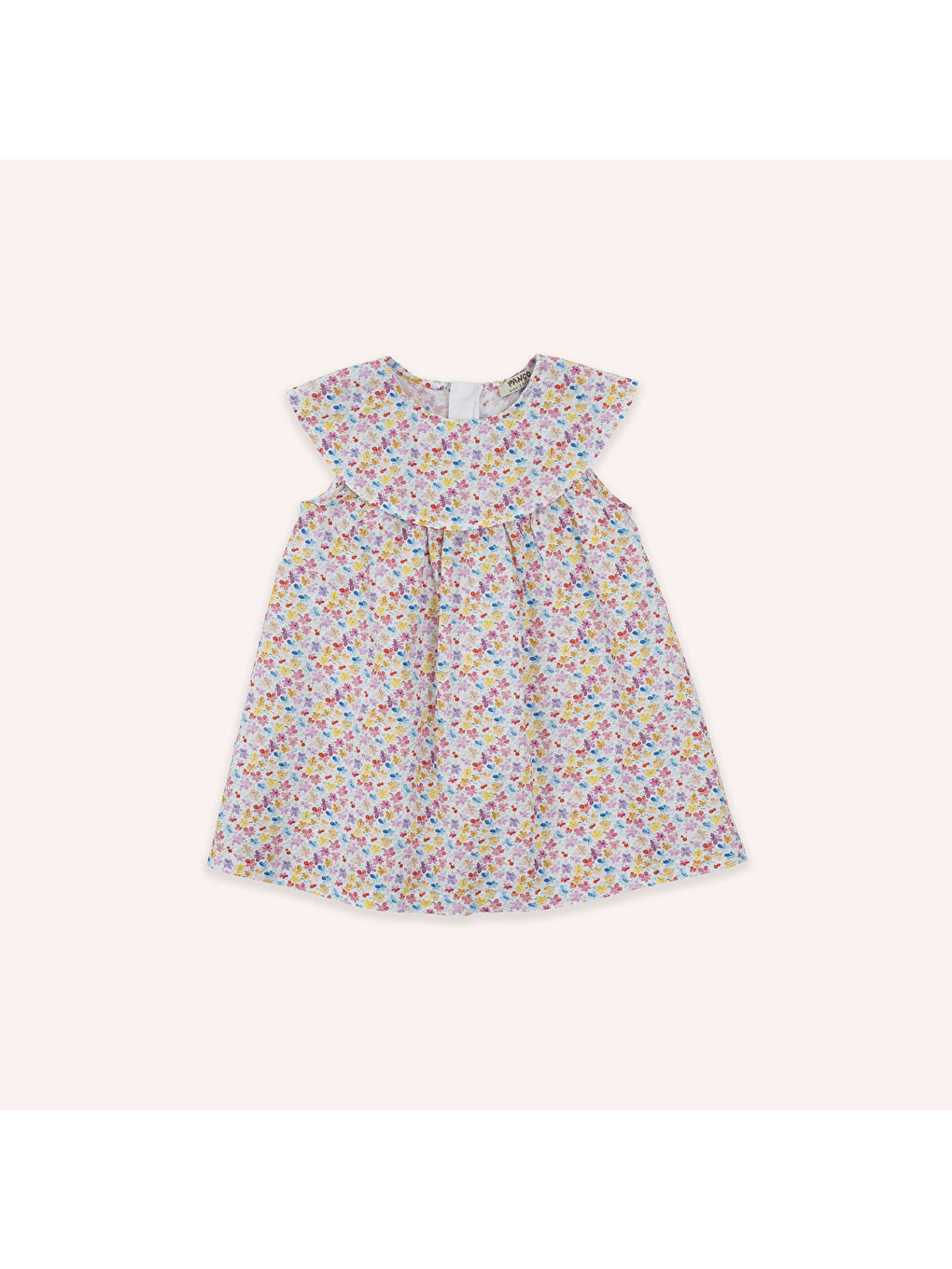 Kız Çocuk Çiçek Desenli Elbise Pembe-1