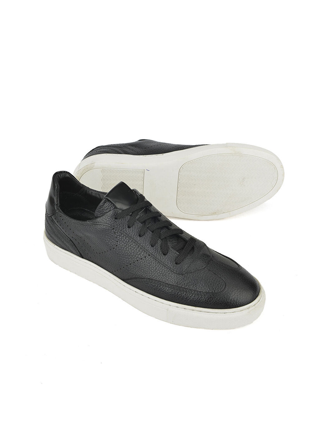 Erkek Hakiki Deri Sneaker 1431026ZH87 Siyah-1