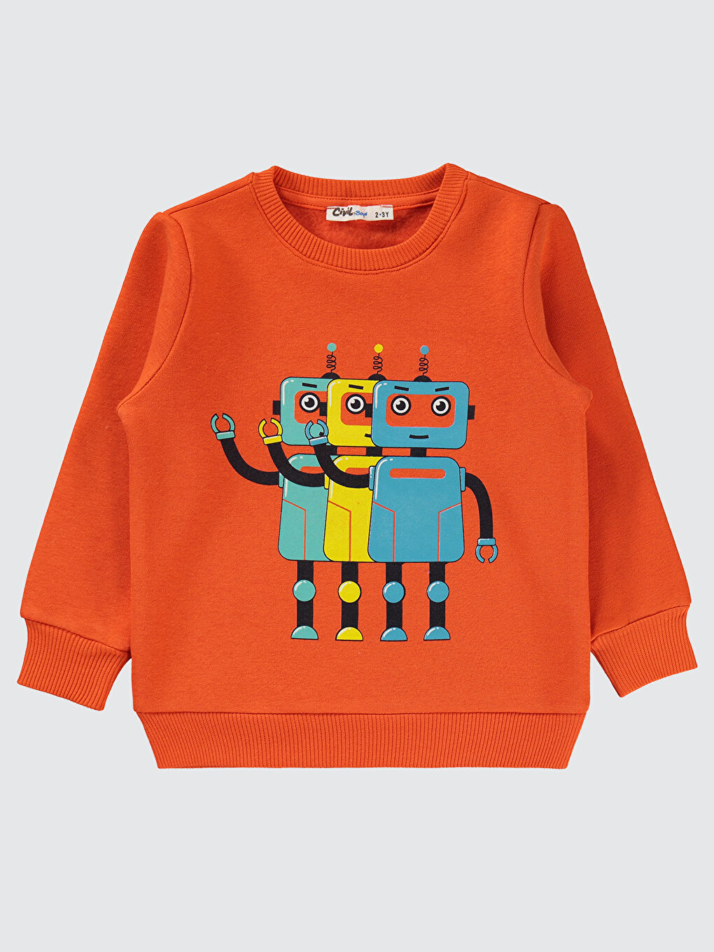 Civil Turuncu Boys Erkek Çocuk Sweatshirt 2-5 Yaş Oranj