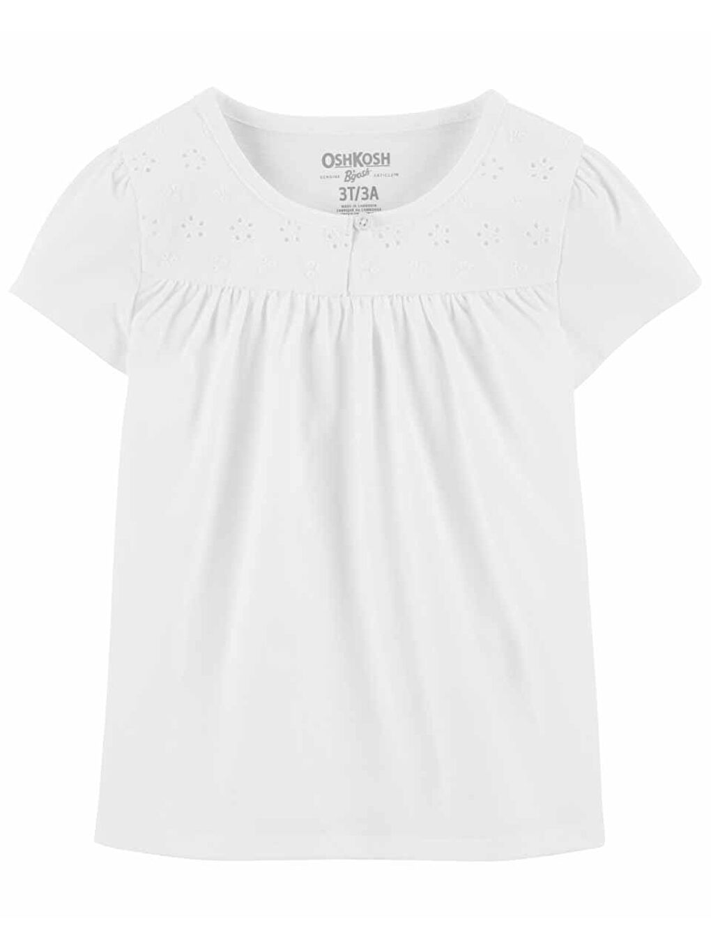 Oshkosh Beyaz Küçük Kız Çocuk Tshirt Beyaz