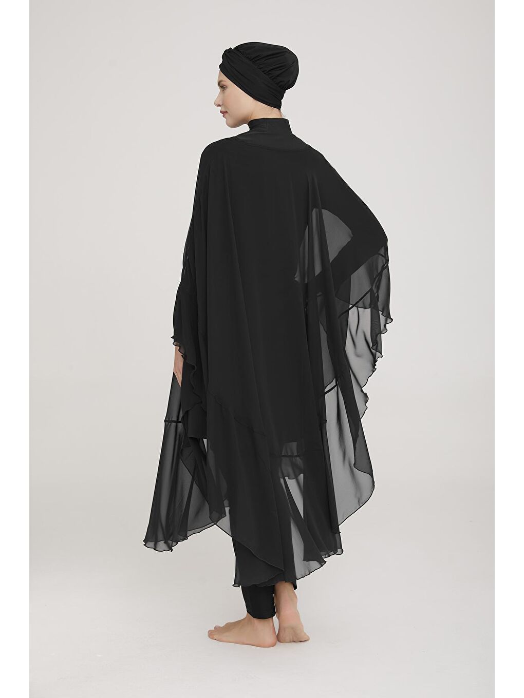 Pareo Mayo Üzerine Kaftan Siyah 6050-4