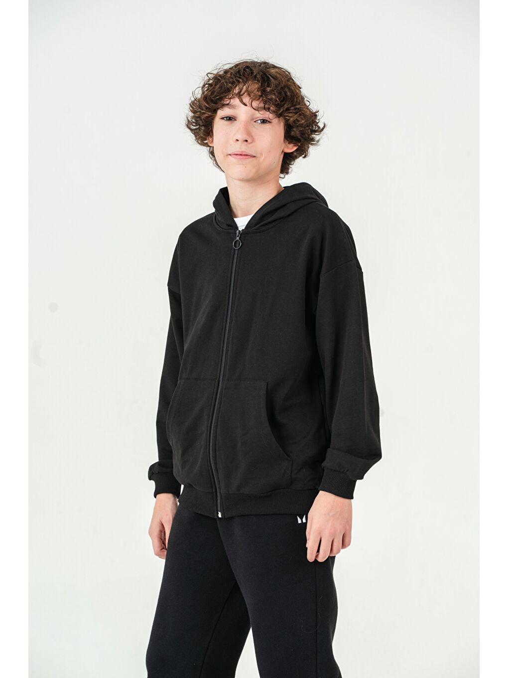 Siyah Basic Erkek Çocuk Ceket-1