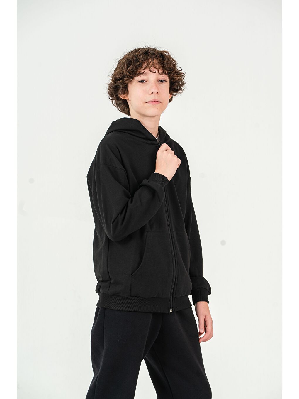 Siyah Basic Erkek Çocuk Ceket-2