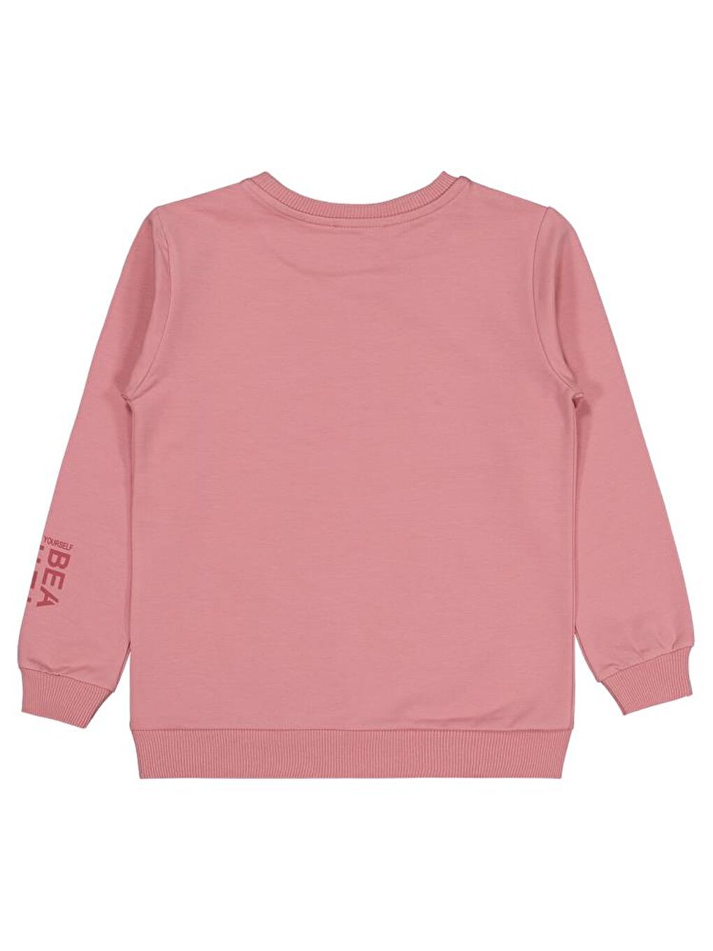 Girls Basic 6-9 Yaş Sweatshirt - Pembe8-9 Yaş-1