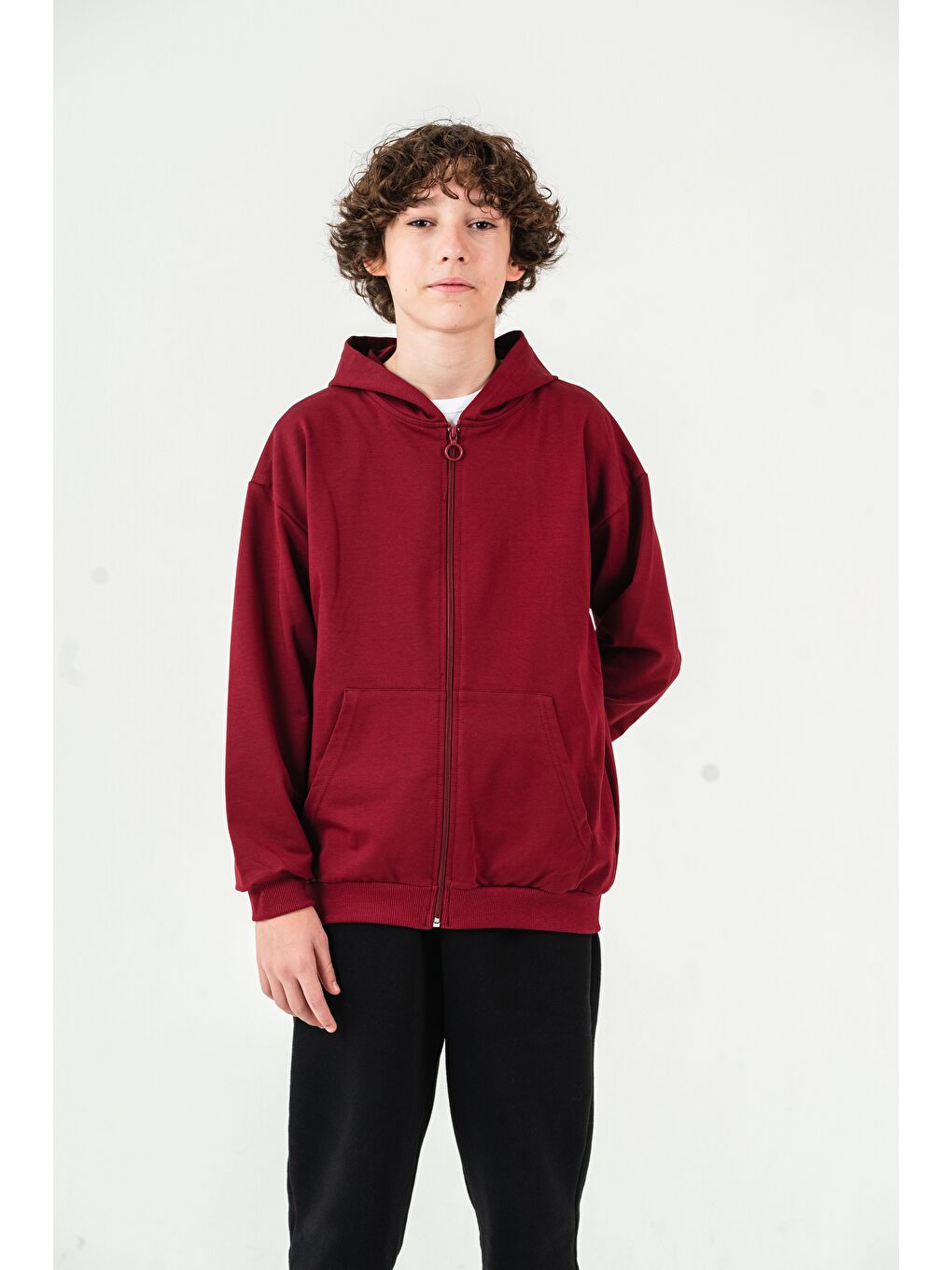 Bordo Basic Erkek Çocuk Ceket-1