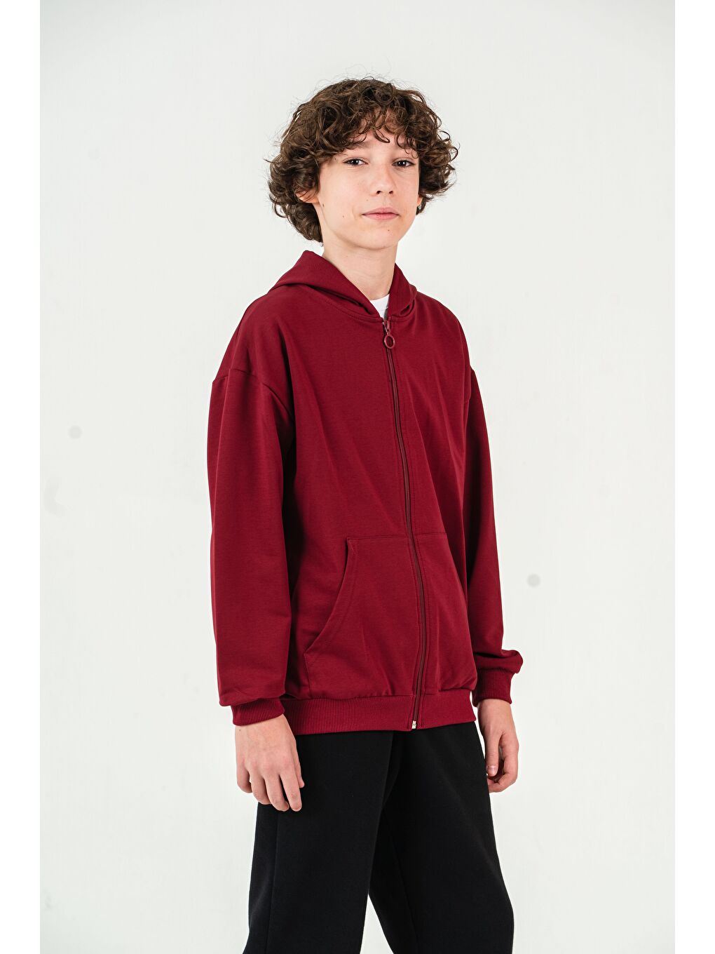 Bordo Basic Erkek Çocuk Ceket-2