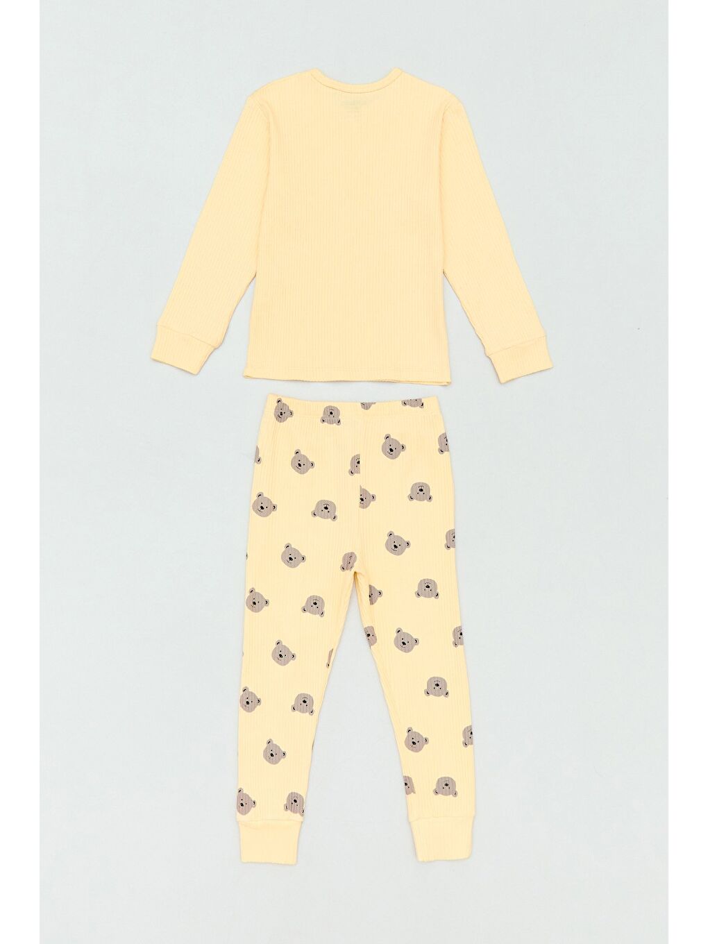 Sarı Fitilli Ayıcık Baskılı 2 Li Erkek Çocuk Takım-1