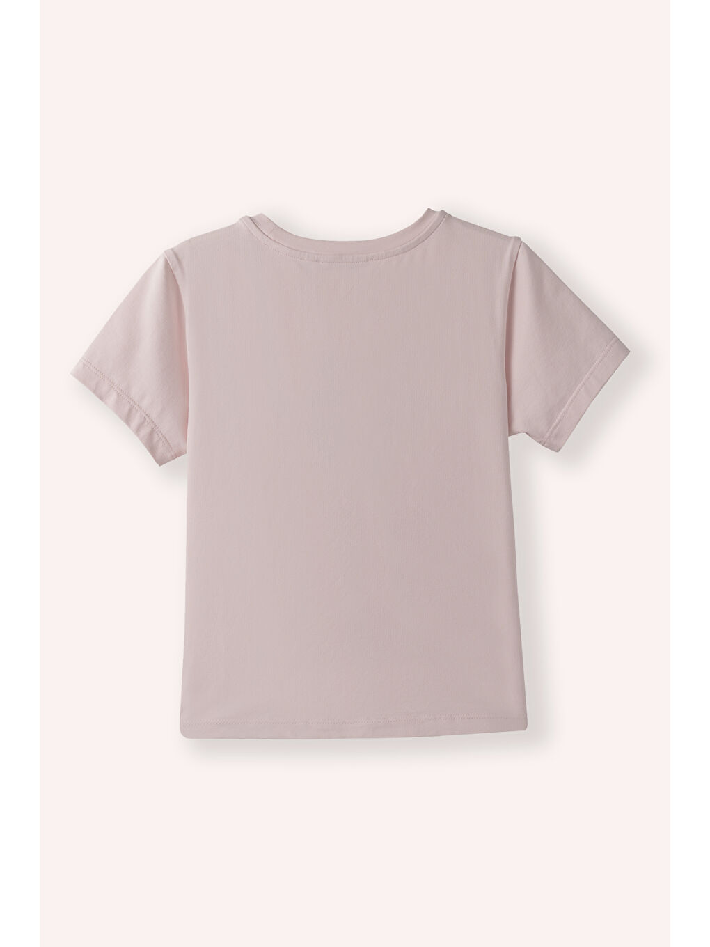 Kız Çocuk Nakış Detaylı T-Shirt Pembe-4