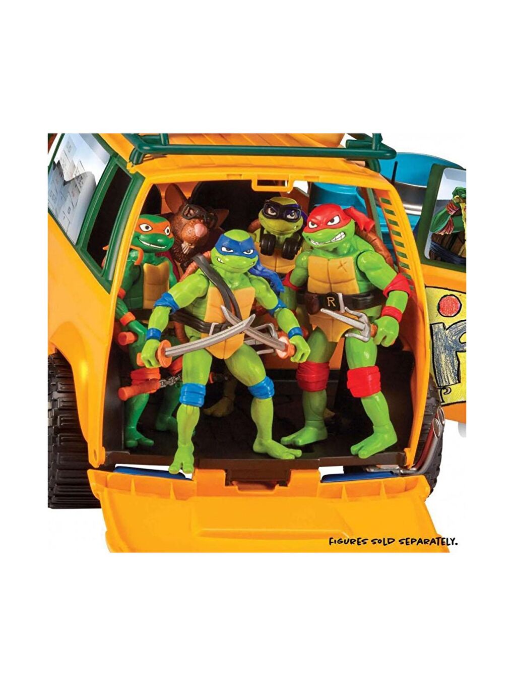 Ninja Turtles Beyaz-Renklibaskı TMNT Karavan 83468 - 4