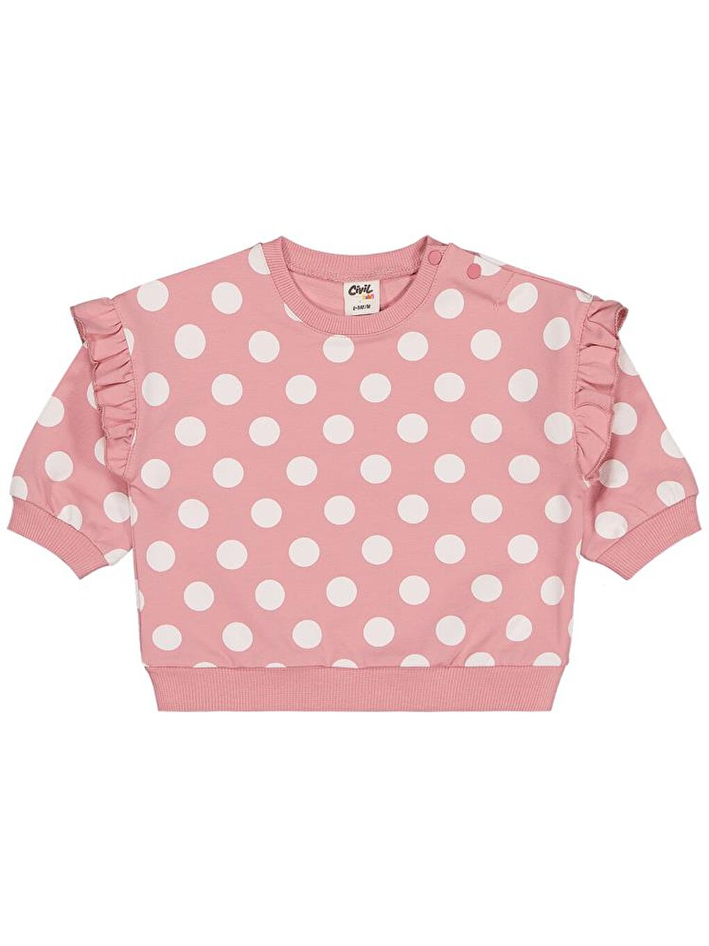 Baby Puan Empirme 6-18 Ay Takım - Pembe 9-12 Ay-1