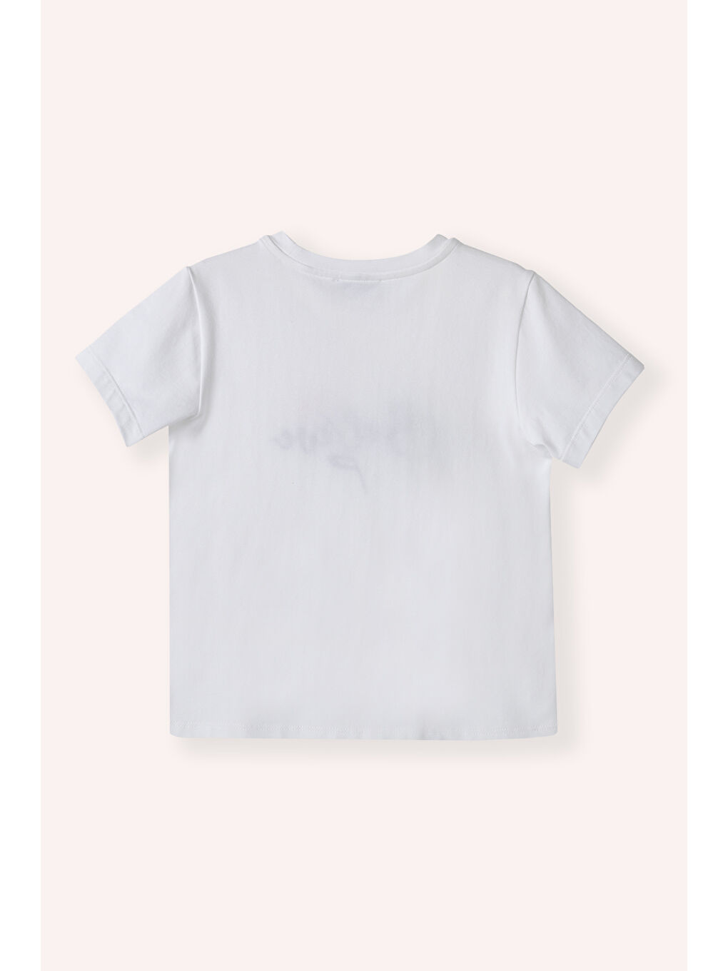 Kız Çocuk Nakış Detaylı T-Shirt Beyaz-1