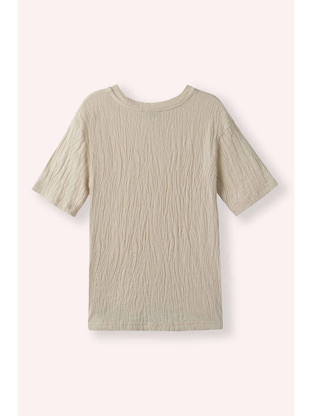 Erkek Çocuk Kısa Kollu T-Shirt Bej-2