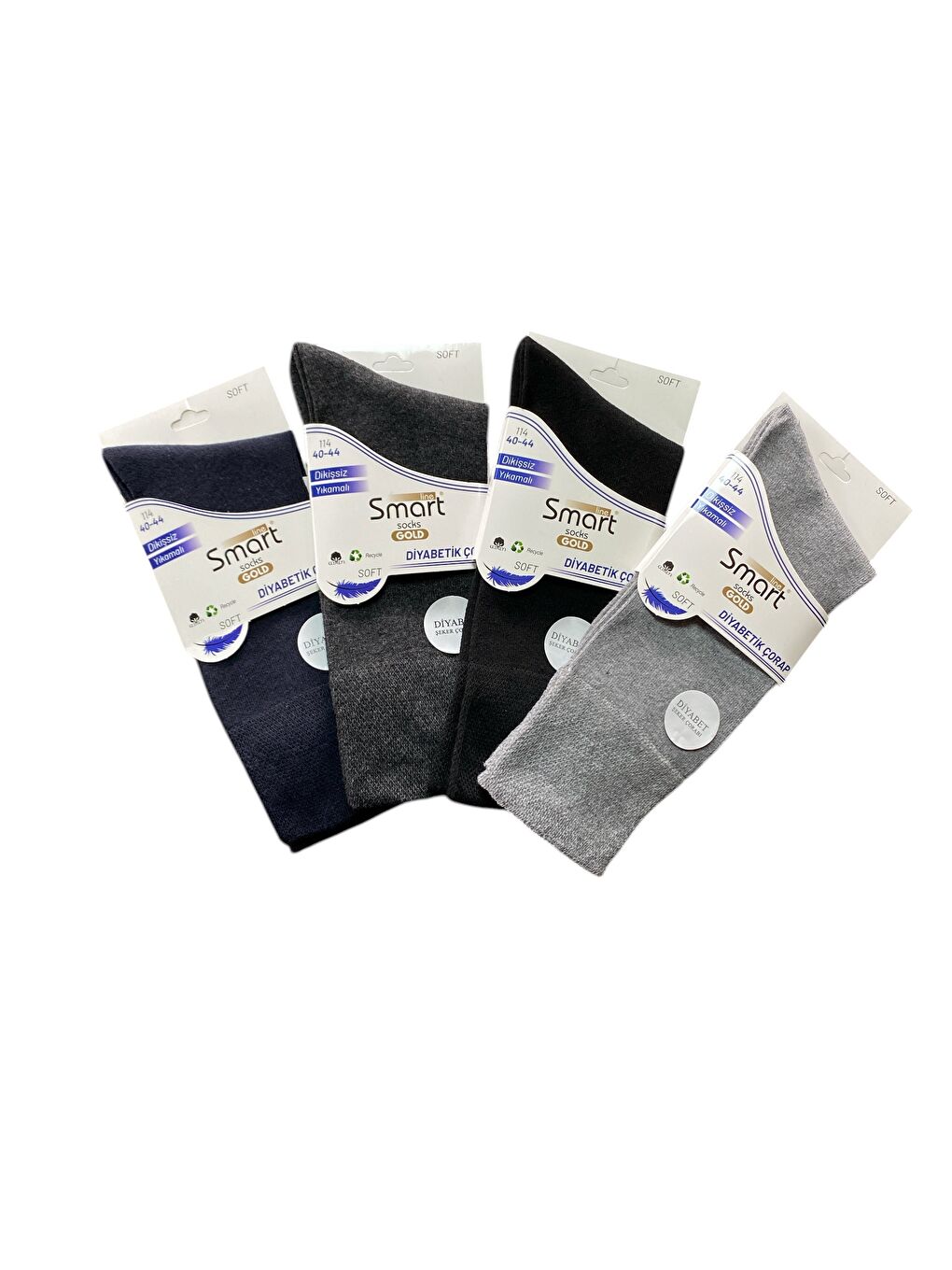 Karışık 12'li Erkek Pamuklu Diyabet Hastaları İçin Özel Tasarım Dikişsiz Yumuşak Yıkamalı Kokulu Soket Çorap-2