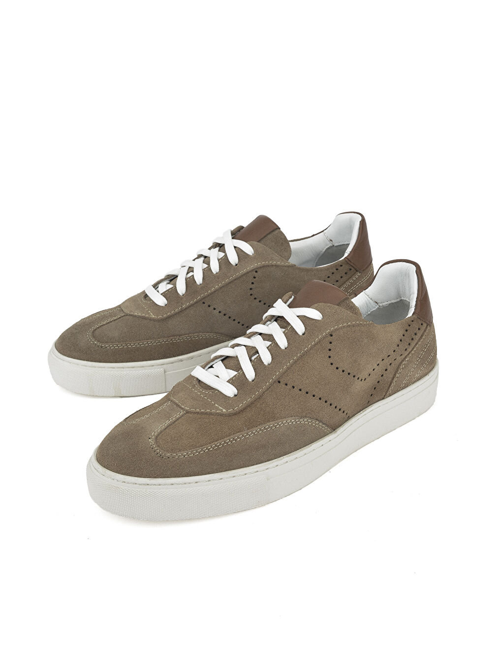 Bej Erkek Hakiki Deri Sneaker 1431026ZH872 Kum